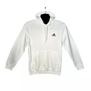 adidas Men's Essentials Pullover Fleece Hoodie Size XL Tall White Regular Fit